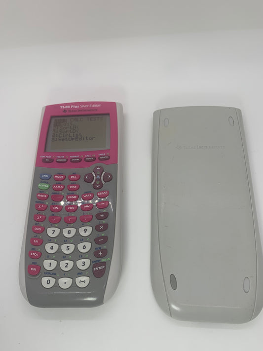 Ti- 84 plus silver edition Texas Instruments graphing calculator